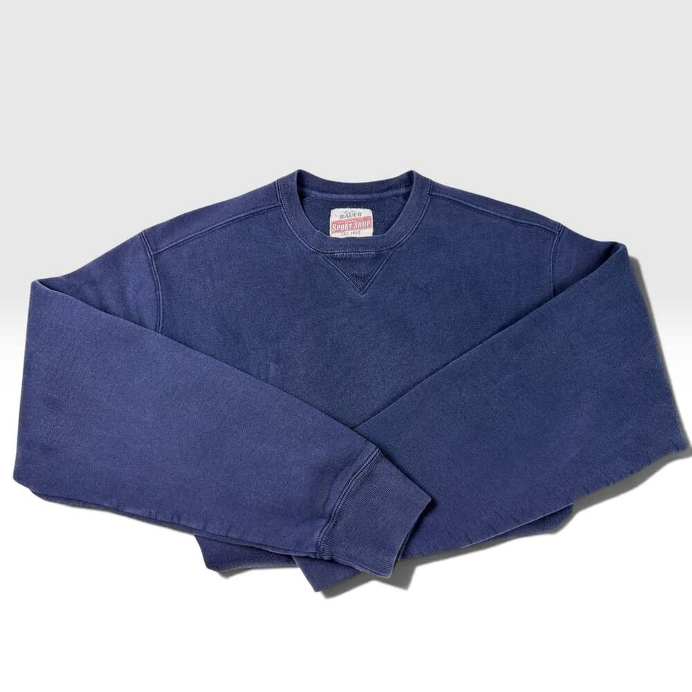 Eddie Bauer Sport Shop Heritage Heavyweight Faded Navy Crewneck M